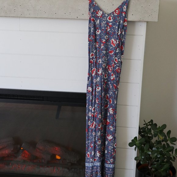 Old Navy Size Small Blue Maxi Dress - Picture 2 of 9